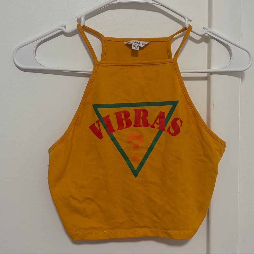 Guess x J Balvin Vibras Cropped Tank Top
